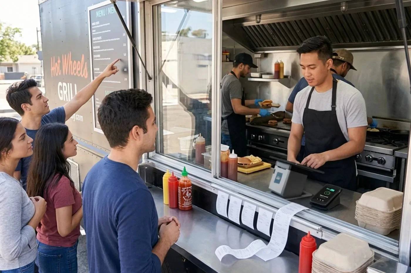 Le travail quotidien dans un établissement de type food truck
