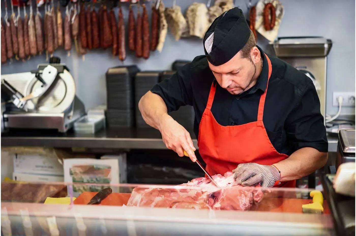 Daily work in a specialist food shop